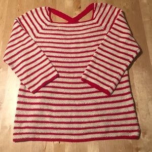 Anthropologie sweater in peppermint stripes